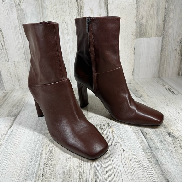 NEW SARTO by Franco Sarto Flexa Comfort Leather Bootie #1232 - Picture 7 of 12